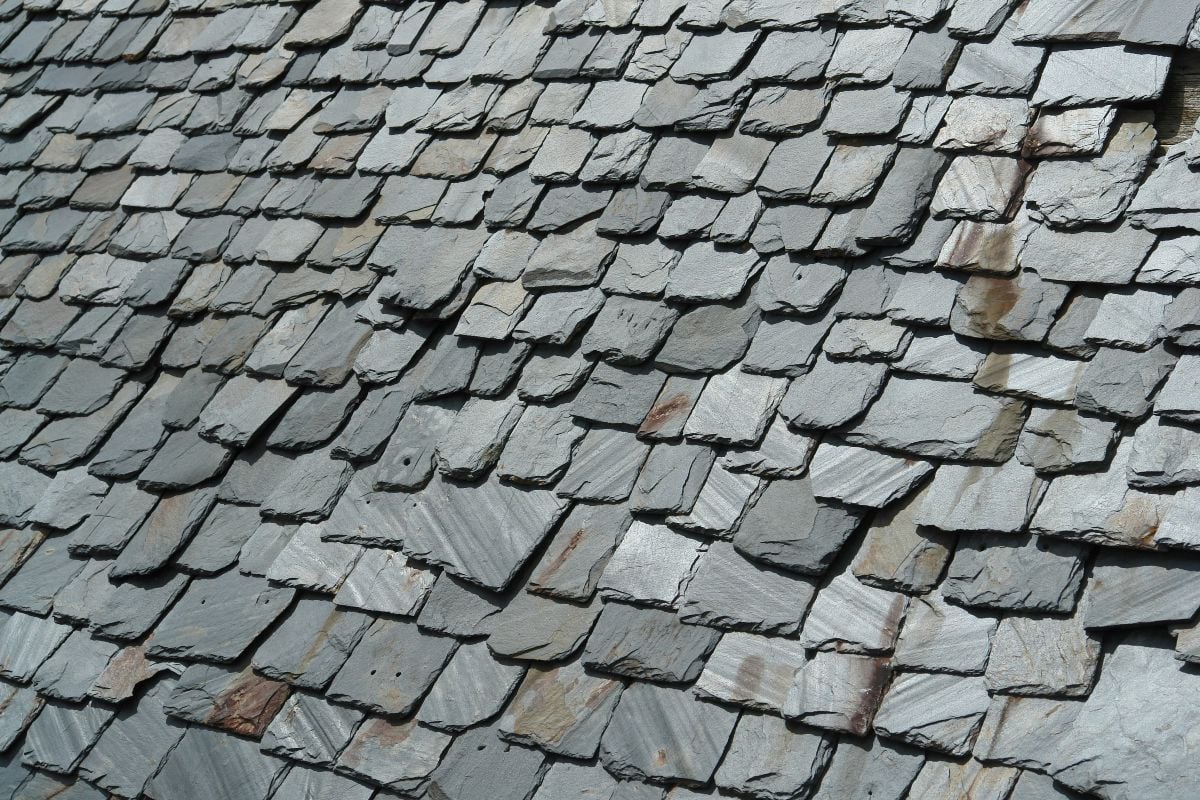 Slate roof tiles